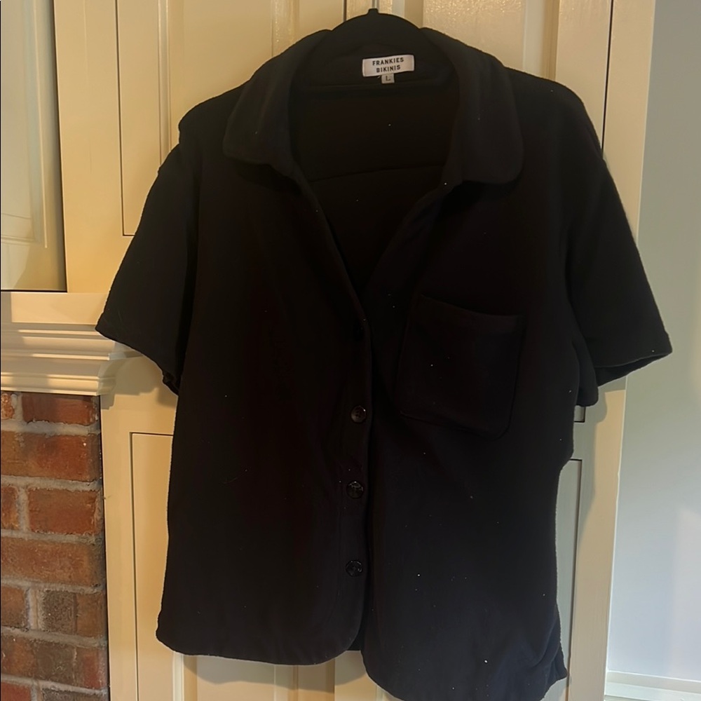 Frankie's Bikinis Black Short Sleeve Tee